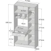 Keukenmeubel Mady - 5 Kasten & 1 Lade - Wit En Eiken