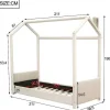 Kinderhutbed 90X200Cm In Fluweel - Lattenbodem - Beige