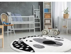 Kindertapijt Joy Rond , Teddy Beertje, Voor Kinderen - Structureel, Cercle 160 Cm