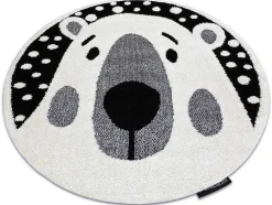 Kindertapijt Joy Rond , Teddy Beertje, Voor Kinderen - Structureel, Cercle 160 Cm