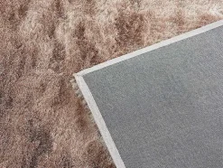 Kleed Shaggy Dolce Taupe Met Beige Weerschijn - Polyester - 120*170 Cm