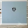 Klok Geometrisch 4, Zwart, 50X1,5X50 Cm, Epikasa