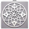 Klok Geometrisch, Wit, Zwart, 50X1,5X50 Cm, Epikasa