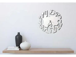 Klok Numbers 2, Wit, Zwart, 50X1,5X50 Cm, Epikasa