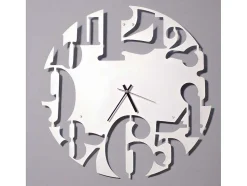 Klok Numbers 2, Wit, Zwart, 50X1,5X50 Cm, Epikasa