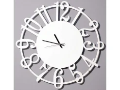 Klok Numbers, Wit, Zwart, 50X1,5X50 Cm, Epikasa