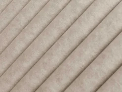 Kofferbed En Hoofdeinde Met Verticale Stiksels - 180 X 200 Cm - Stof - Beige - Sarah