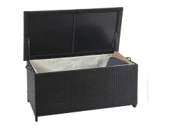 Kussenbox Van Polyrattan Mcw-D88 Iii, Premium Zwart, 51X115X59Cm 250L