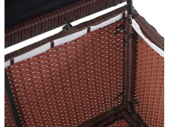 Kussenbox Van Polyrattan Mcw-D88 Iii, Premium Bruin, 80X160X94Cm 950L