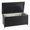 Kussenbox Van Polyrattan Mcw-D88 Iii, Premium Zwart, 51X100X50Cm 170L