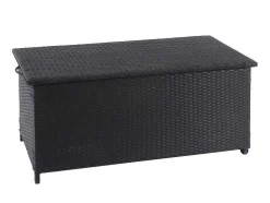 Kussenbox Van Polyrattan Mcw-D88 Iii, Premium Zwart, 51X100X50Cm 170L