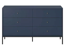Ladekast Bogdan - 6 Laden - Blauw