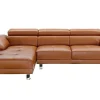Leren Hoekbank Excelsior Ii - Karamel Bruin - Hoek Links