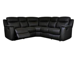 Leren Relaxhoekbank Evasion - Zwart