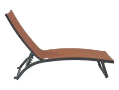 Ligstoel Met Verschillende Standen Van Aluminium En Textileen - Terracotta - Saranda Van Mylia
