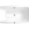 Massagebad Met Ledverlichting - Balneo Therapie Sirgao - 1 Persoon - 155L - 75X150Cm - Wit