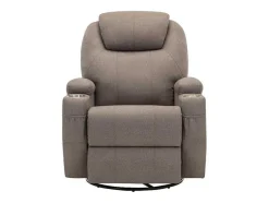 Massagefauteuil Silvano In Stof - Taupe
