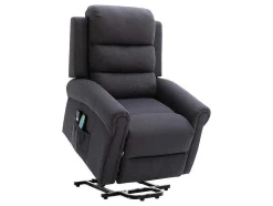 Massagestoel Met Elektrische Sta-Op Functie - Antraciet - Lovari
