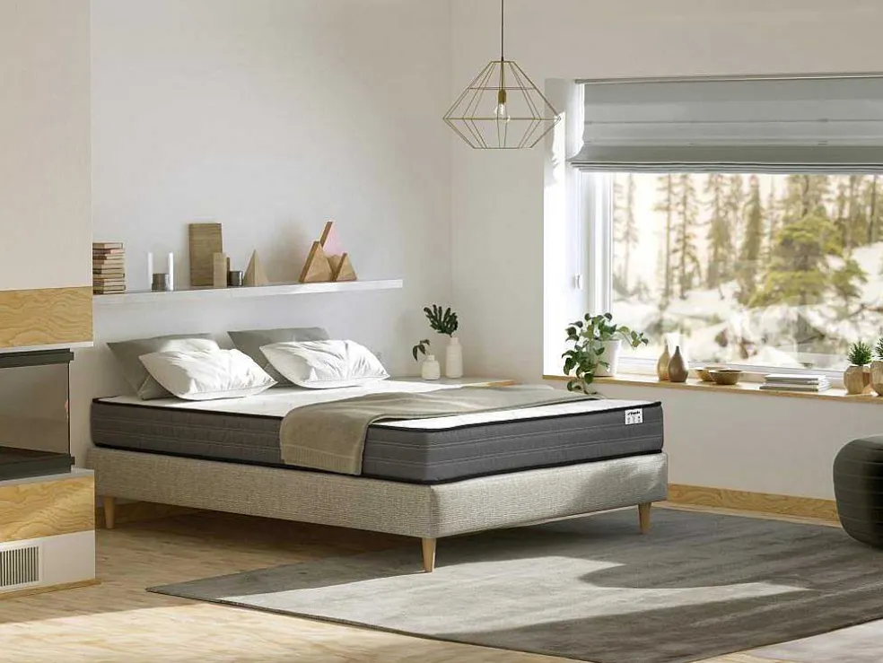 Matras 140 X 200 Cm Pocketveren 20 Cm Dik - Ambracie Van Ysmee