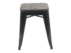 Mcw-A73 Kruk Incl. Houten Zitting, Zwart