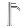 Mechanische Mengkraan Met Ronde Vorm Van Roestvrij Staal - Geborsteld Nikkel - H29,6 Cm - Salavan