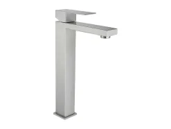 Mechanische Mengkraan Met Vierkante Vorm Van Roestvrij Staal - Geborsteld Nikkel - H31 Cm - Canilas