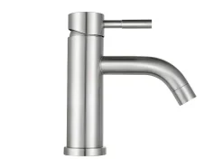 Mechanische Mengkraan Met Ronde Vorm Van Roestvrij Staal - Geborsteld Nikkel - H17 Cm - Salavan