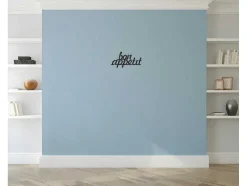Metalen Decoratie Bon Appetit, Zwart, 50X1,5X30 Cm, Epikasa