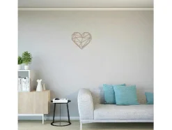 Metalen Decoratie Hart 10, Koper, 47X1,5X40 Cm, Epikasa
