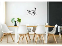 Metalen Decoratie Katten 2, Zwart, 46X1,5X37 Cm, Epikasa