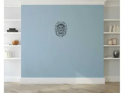 Metalen Decoratie Leeuw 4, Zwart, 40X1,5X50 Cm, Epikasa