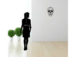 Metalen Decoratie Schedel 1, Zwart, 35X1,5X50 Cm, Epikasa