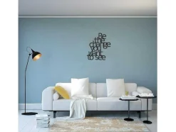 Metalen Decoratie The Change, Zwart, 62X1,5X70 Cm, Epikasa