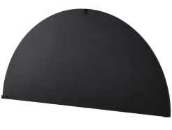 Metalen Spiegel Met Halve Cirkel Design - B.50 X H.100 Cm - Zwart - Gavra
