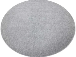 Modern Tapijt Wasbaar Latio 71351060 Rond Zilverkleuring Cercle 120 Cm