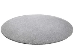 Modern Tapijt Wasbaar Latio 71351060 Rond Zilverkleuring Cercle 120 Cm