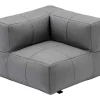 Moduleerbare Tuinzithoek 5 Plaatsen Van Stof: 3 Fauteuils, 1 Hoek, 1 Poef En 1 Salontafel - Antraciet - Livai Van Mylia