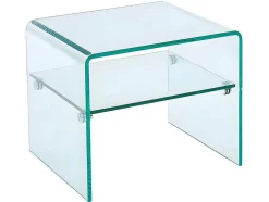 Nachtkastje Van Gehard Glas - 1 Nis - Stileos