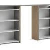 Nada Hoofdbord Met Opbergruimte 140 Cm, Betondecor/Wit Hoogglans.