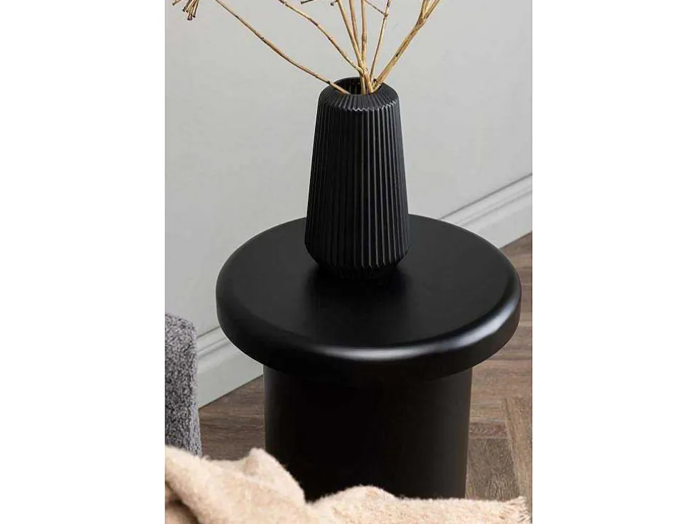 Namsos Salontafel , Bijzettafel O40Cm Zwart.