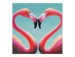 Olieverfschilderij Flamingo Handgeschilderd