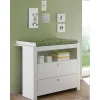 Olja Commode Met 2 Lades En 1 Plank, Wit.