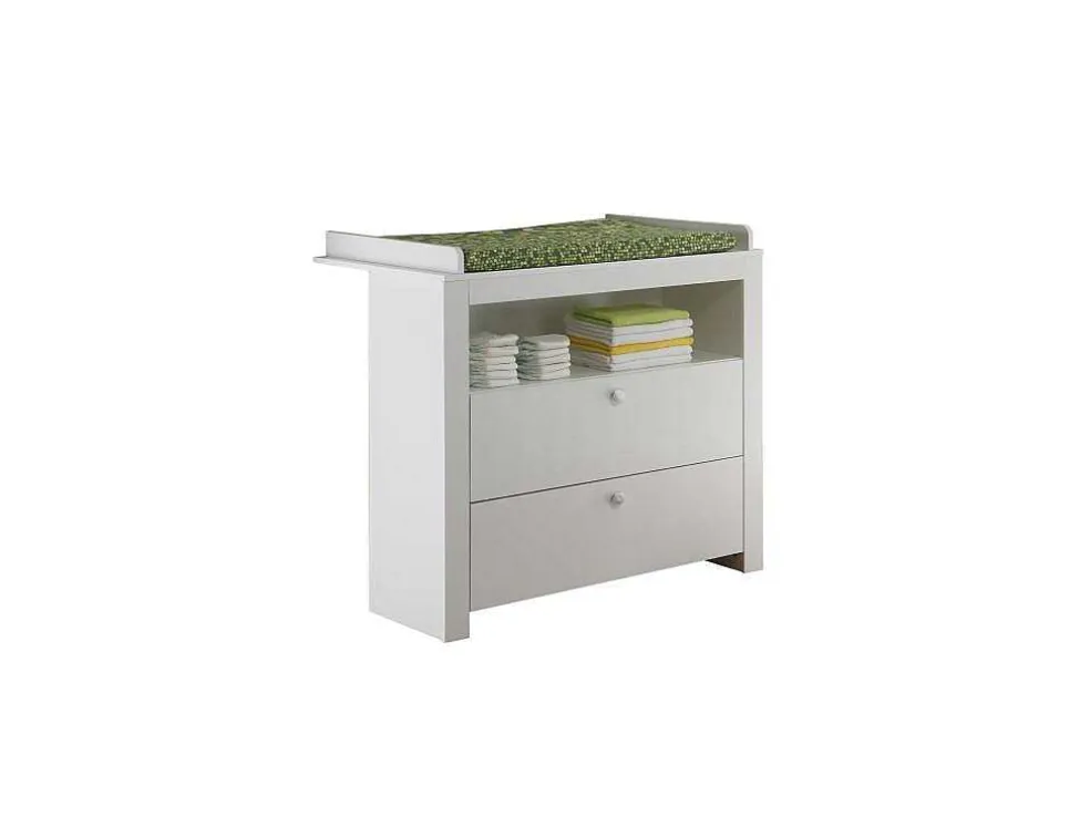 Olja Commode Met 2 Lades En 1 Plank, Wit.