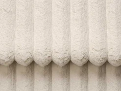 Omkeerbare Hoekslaapbank Van Beige Ribfluweel Met Brede Ribbels Asturio