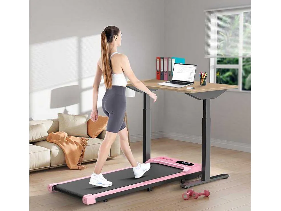 Onder Bureau Loopband 1-6Km/H Wandelen Jogging Machine Voor Thuiskantoor Met Opvouwmogelijkheid