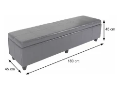 Opbergkist Kriens Xxl, Zwart