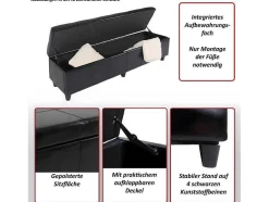 Opbergkist Kriens Xxl, Zwart