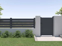Opengewerkte Uitbreiding Voor Het Hek H80,3 X L178,3 Cm In Donkergrijs Aluminium - Primo