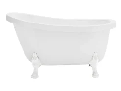 Ovaal Eilandbad - Retro Stijl - 171 L - 145 X 74 X 77 Cm - Witte Leeuwenpoten - Nisos