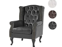 Oxford Fauteuil, Zwart Zonder Voetenbank